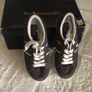 Polo Ralph Lauren Child’s Chocolate Bollingbrook Shoes Size 11
